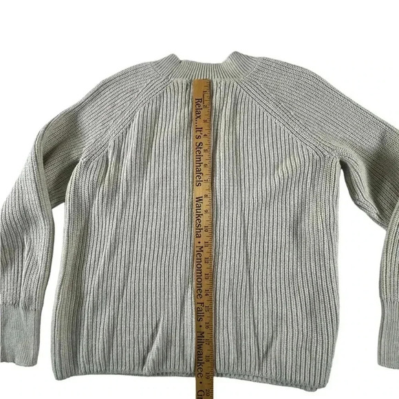 Banana Republic Factory Women Cream Crewneck Sweater Rib Knit Small - Picture 10 of 10